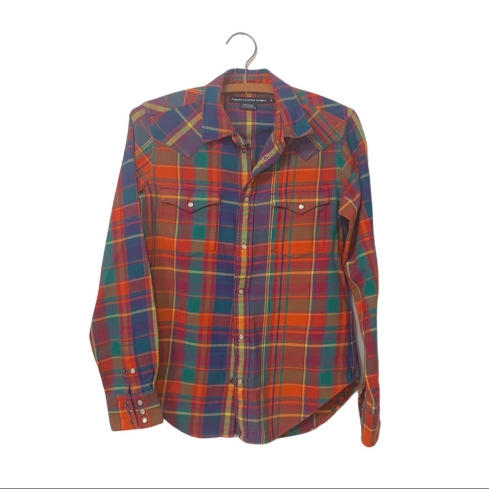 Vintage Ralph Lauren Sport Western Plaid Flannel